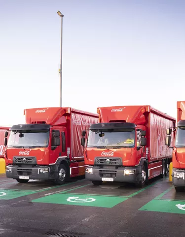 Coca-Cola -elektriske Renault Trucks lastbiler