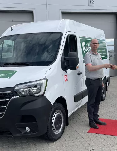 Carlsberg Danmark kører el-brandbil fra Renault Trucks