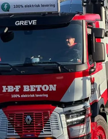 Elektriske lastbiler til IBF Beton
